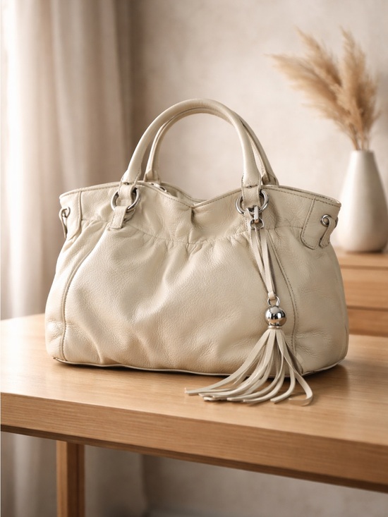 Furla Handbags - Furla cream/white handbag Pre Loved